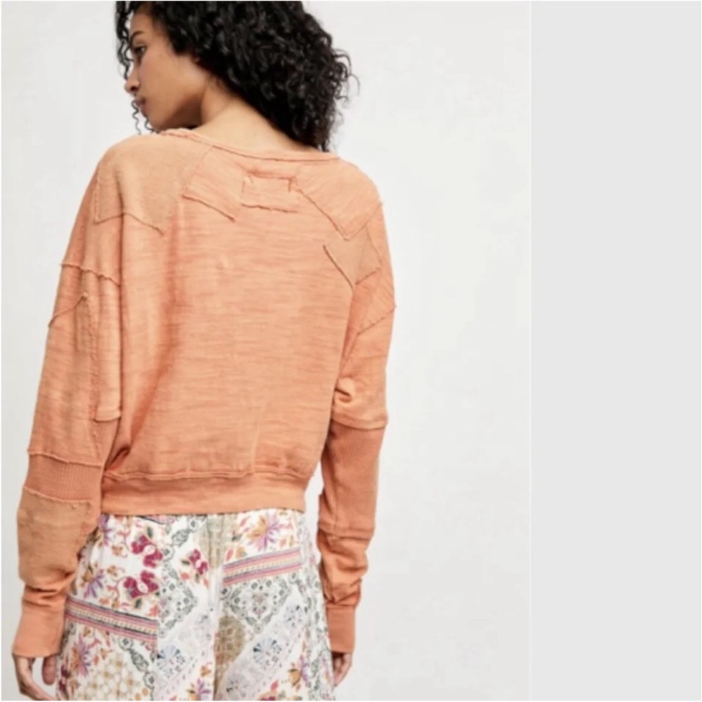 Free People 5 Star Tee / Sweet Cinnamon NWT SZ XL - Picture 3 of 14